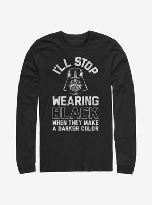 Star Wars Back Black Long-Sleeve T-Shirt