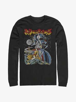 Star Wars Japanese Text Long-Sleeve T-Shirt