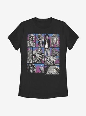 Star Wars Comic Layout Womens T-Shirt