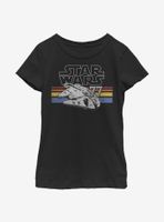 Star Wars Falcon Stripes Youth Girls T-Shirt