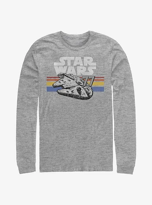 Star Wars Vintage Falcon Stripes Long-Sleeve T-Shirt