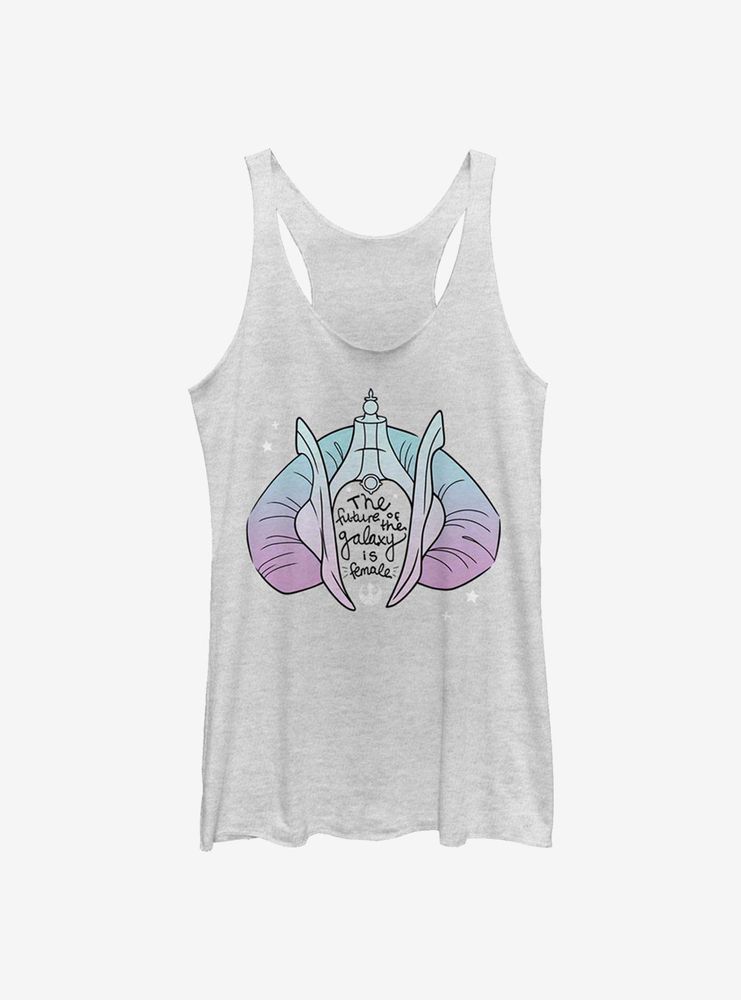 Star Wars Future Amidala Hair Text Womens Tank Top