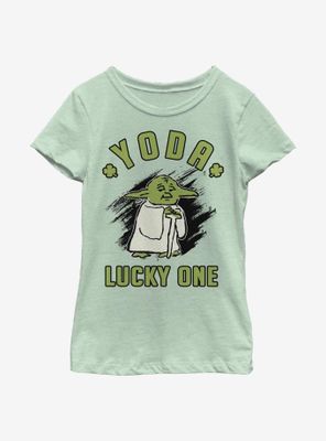 Star Wars Doodle Yoda Lucky Youth Girls T-Shirt