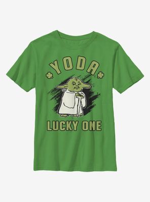 Star Wars Doodle Yoda Lucky Youth T-Shirt