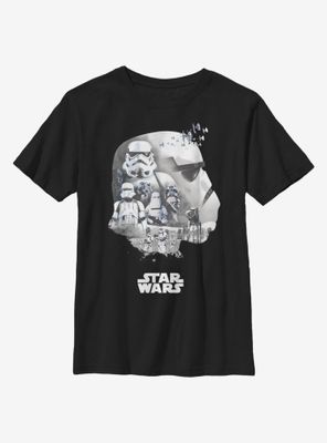 Star Wars Trooper Head Fill Youth T-Shirt