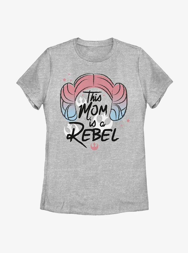 Star Wars Rebel Leia Mom Womens T-Shirt