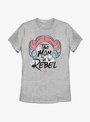 Star Wars Rebel Leia Mom Womens T-Shirt