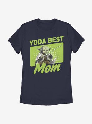 Star Wars Yoda Best Mom Womens T-Shirt