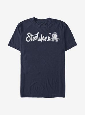 Star Wars Cursive R2-D2 T-Shirt