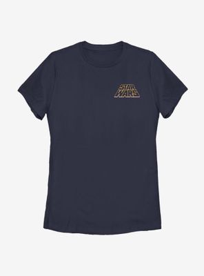 Star Wars Slant Lines Pocket Logo Womens T-Shirt
