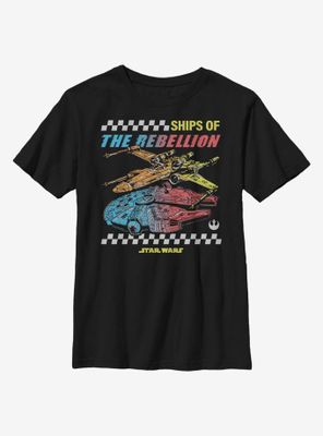 Star Wars Rebel Ships Youth T-Shirt