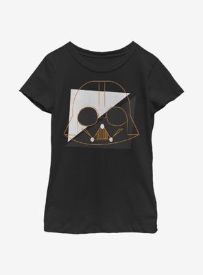 Star Wars Spooky Vader Lines Youth Girls T-Shirt