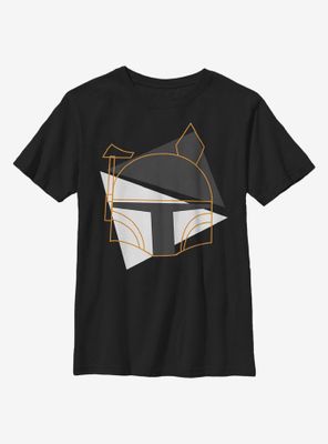 Star Wars Spooky Boba Lines Youth T-Shirt
