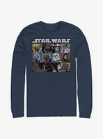 Star Wars Comic Strip Rectangle Long-Sleeve T-Shirt