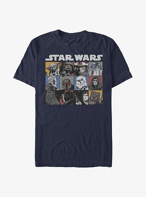 Star Wars Comic Strip Rectangle T-Shirt