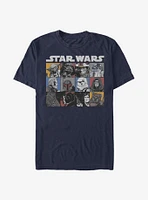 Star Wars Comic Strip Rectangle T-Shirt