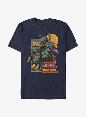 Star Wars The Mandalorian Japanese Text T-Shirt