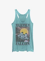 Star Wars Falcon Trip Womens Tank Top