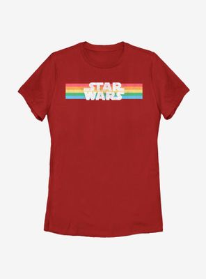 Star Wars Starwars Rainbow Womens T-Shirt