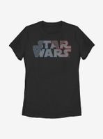 Star Wars Textured Logo Womens T-Shirt