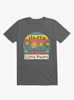 Happy Little Plants Charcoal Grey T-Shirt