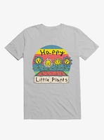 Happy Little Plants Ice Grey T-Shirt