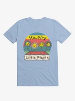 Happy Little Plants Light Blue T-Shirt