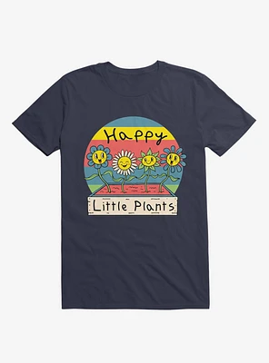 Happy Little Plants Navy Blue T-Shirt