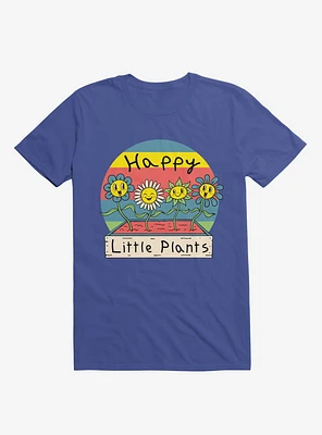 Happy Little Plants Royal Blue T-Shirt