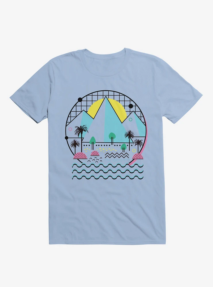 Land Of The Bold And Abstract Light Blue T-Shirt