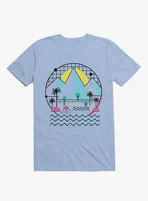 Land Of The Bold And Abstract Light Blue T-Shirt