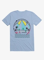 Land Of The Bold And Abstract Light Blue T-Shirt