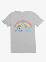 Rainbow Connection Unicorn And Narwhal Ice Grey T-Shirt