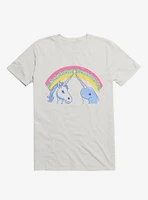 Rainbow Connection Unicorn And Narwhal White T-Shirt