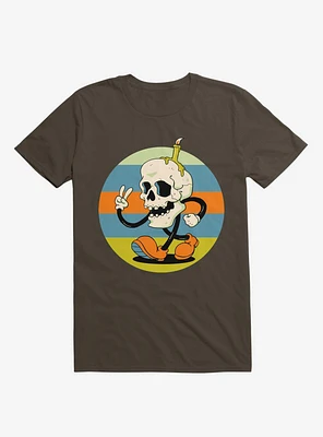 Skull Candle Boy Brown T-Shirt