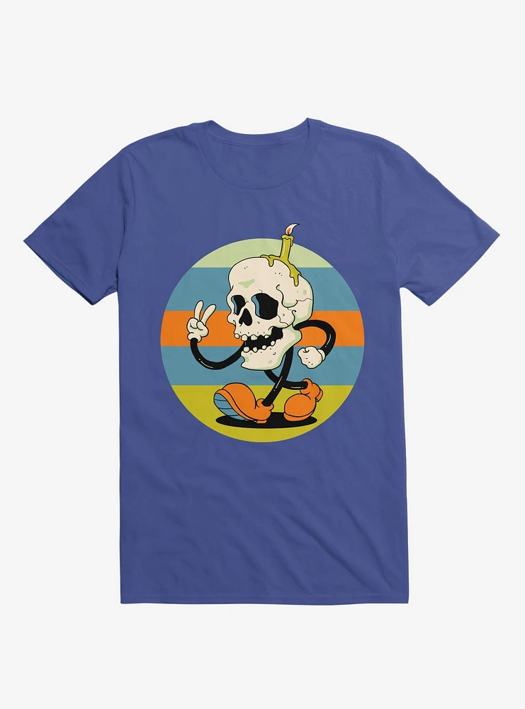 Skull Candle Boy Royal Blue T-Shirt