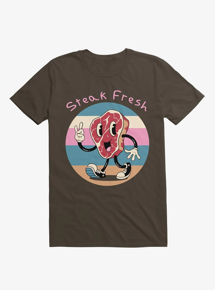 Steak Fresh! Brown T-Shirt