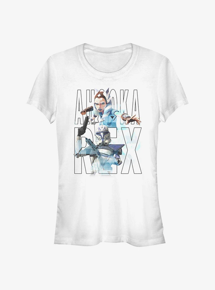 Star Wars: The Clone Wars Classic Names Ahsoka & Rex Girls T-Shirt