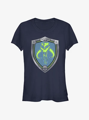 Star Wars The Mandalorian Mando Shield Girls T-Shirt