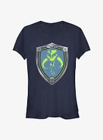 Star Wars The Mandalorian Mando Shield Girls T-Shirt