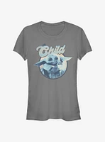 Star Wars The Mandalorian Child Retro Girls T-Shirt