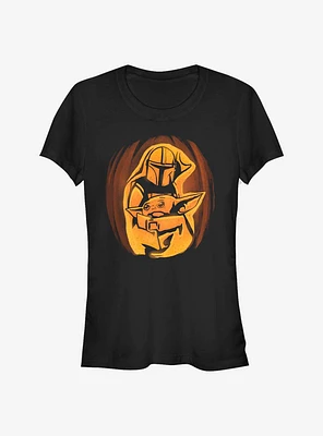 Star Wars The Mandalorian Mando Child Pumpkin Girls T-Shirt