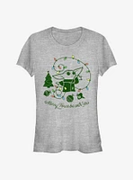 Star Wars The Mandalorian Merry Force Child Girls T-Shirt