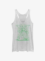 Star Wars The Mandalorian Child Sketch Girls Tank