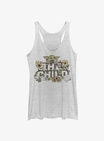 Star Wars The Mandalorian Vintage Flower Child Girls Tank