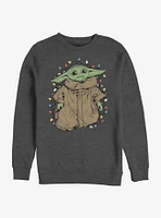 Star Wars The Mandalorian Tangled Lights Child Crew Sweatshirt