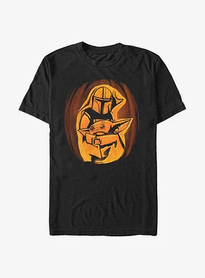 Star Wars The Mandalorian Mando Child Pumpkin T-Shirt