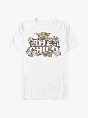 Star Wars The Mandalorian Vintage Flower Child T-Shirt