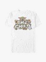 Star Wars The Mandalorian Vintage Flower Child T-Shirt