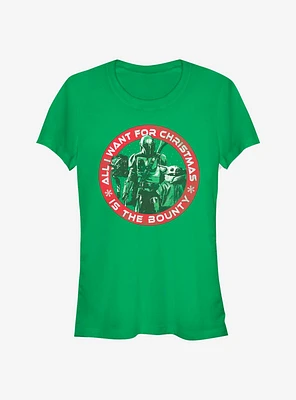 Star Wars The Mandalorian Christmas Bounty Child Girls T-Shirt